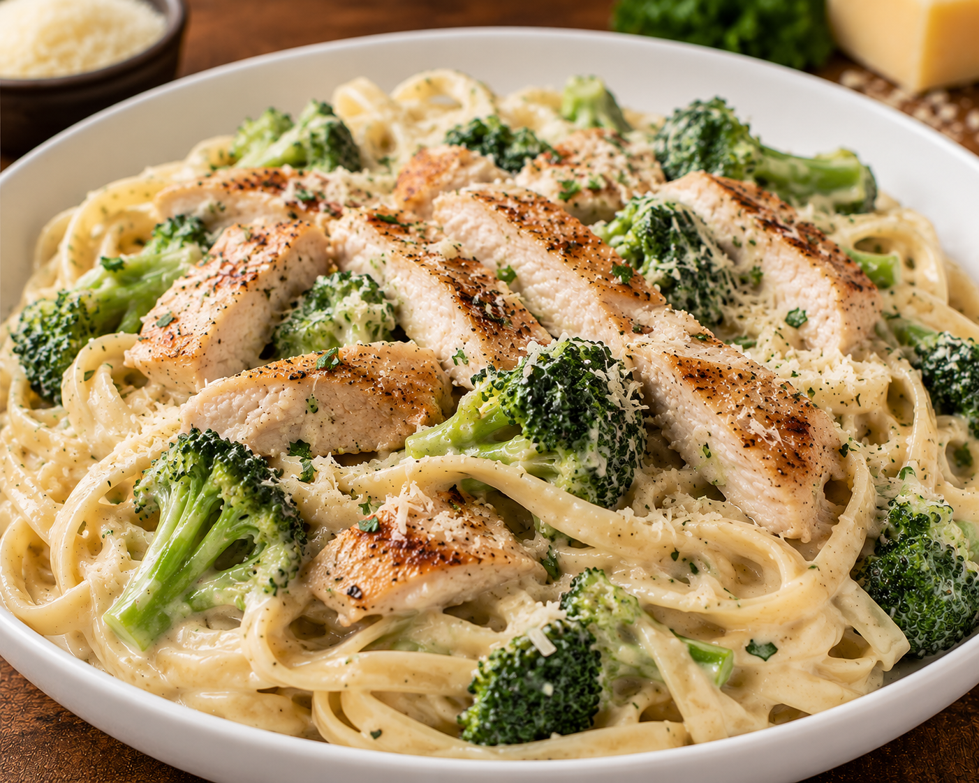 Broccoli Chicken Fettuccine